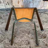 Vintage Chair in MULLCA Style Model 510 Metal + Wood #C950