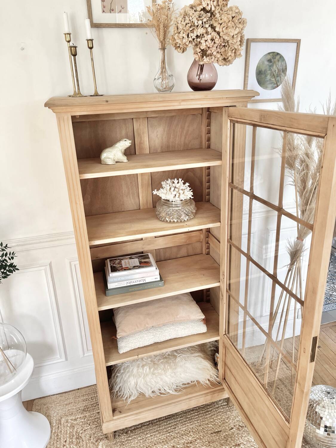 Vintage glass cabinet