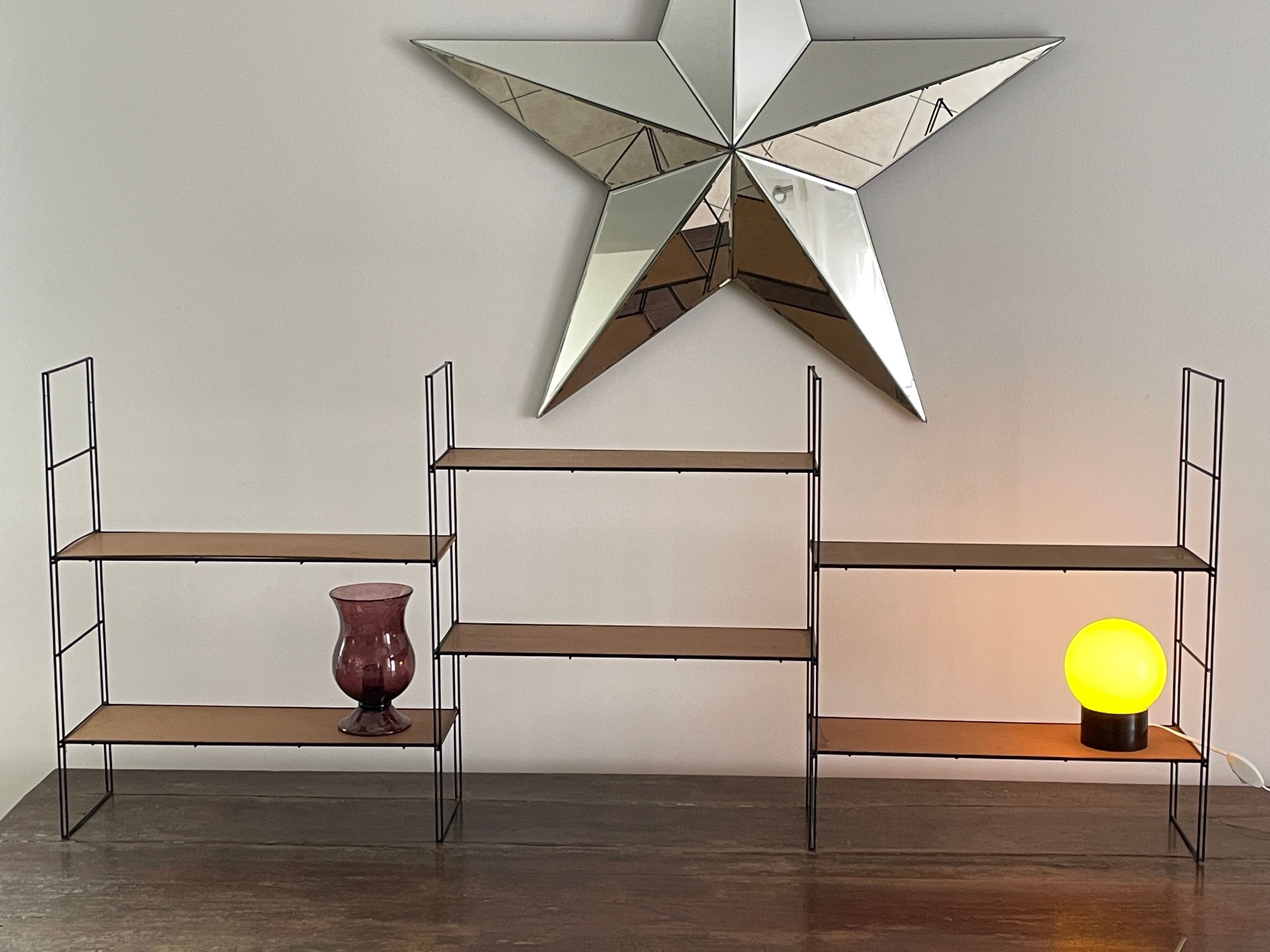 Triple modular shelves