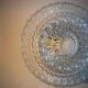 Plafonnier applique vintage années 70 verre er cristal
