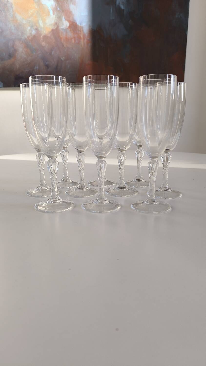 Set de 10 flûtes à champagne