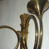 Pair of very large empire style wall lights with 2 lights