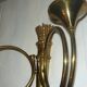 Pair of very large Empire style 2-light wall sconces