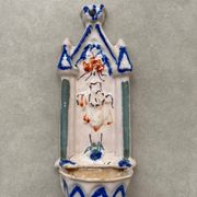 Benitier polychrome Martres Tolosanes, XIXeme