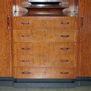 Art Deco Double Wardrobe Chest of Drawers 1920