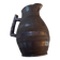Large antique ceramic pitcher with glazed finish (sculpted stoneware) 1950