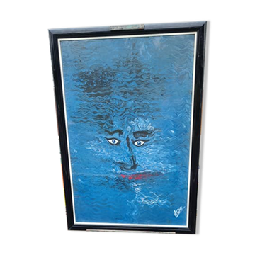Poster in abstract style face