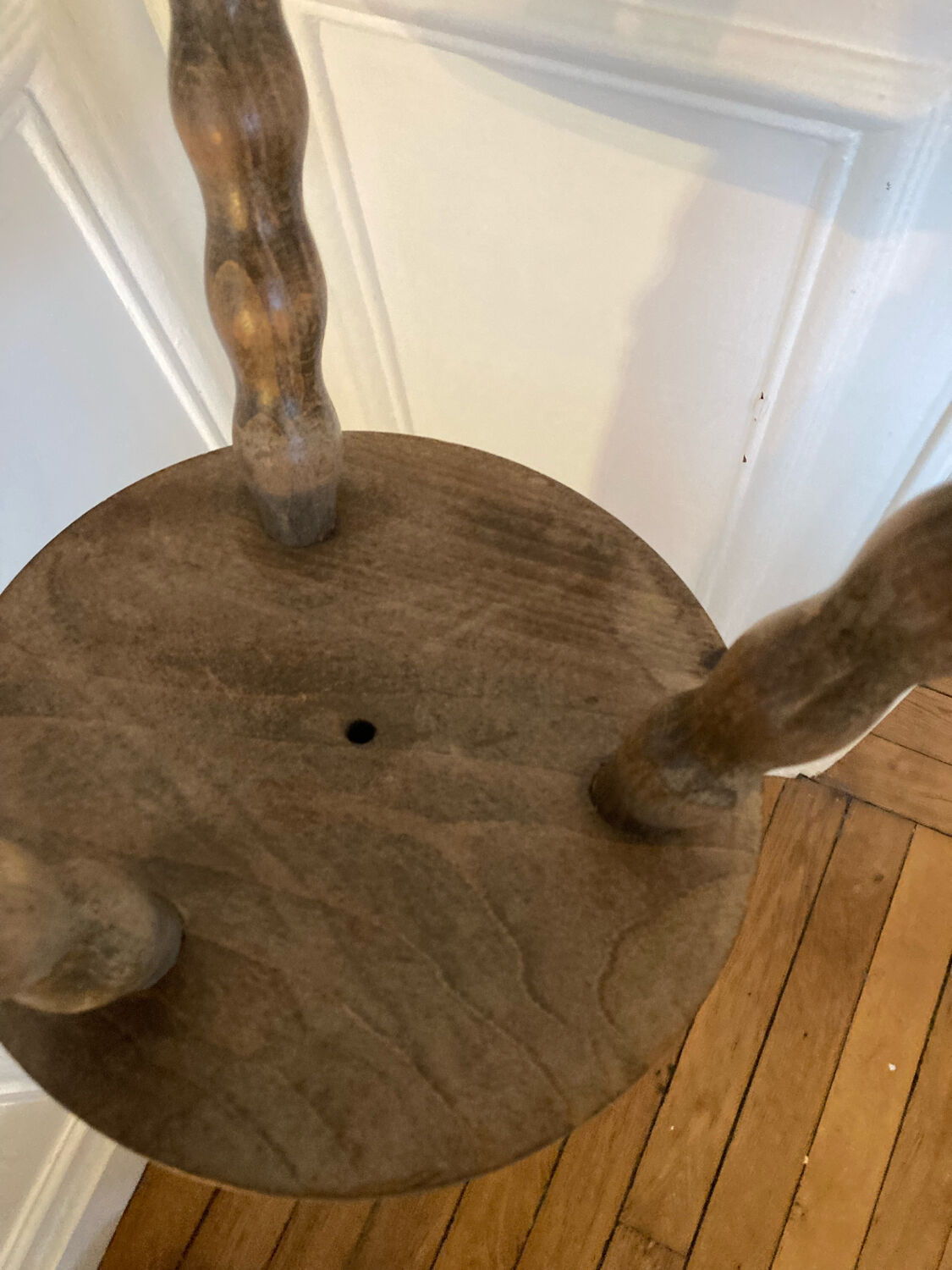 Tripod stool in view