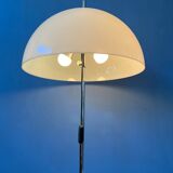 Vintage dijkstra mushroom floor lamp with glass lampshade