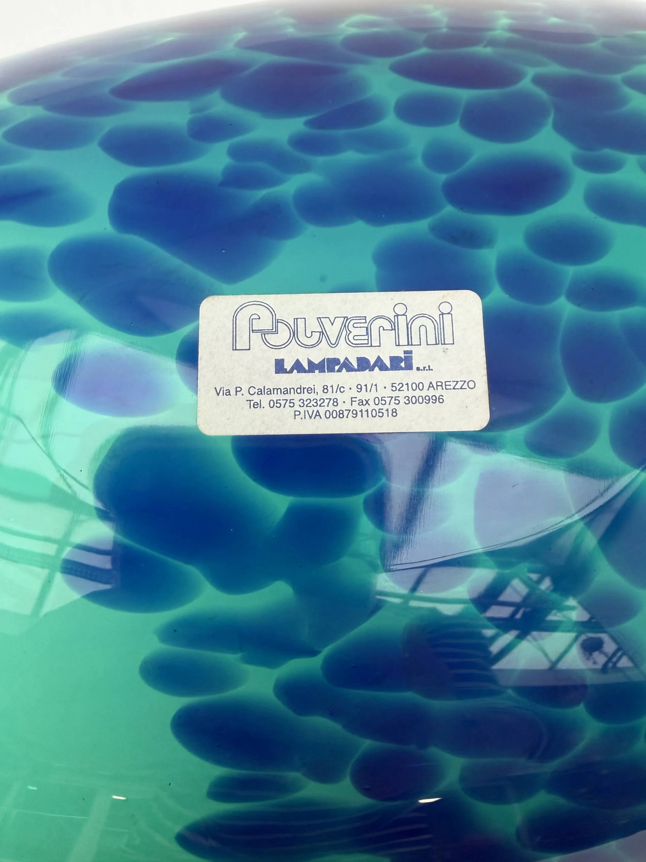 Polverini glass catchall, Italy 1990