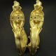 Paire d'embrasses style Rocaille / Rococo du XIXe - bronze doré