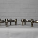 Set de 4 chandeliers chromés BMF Ditto Nagel années 1970
