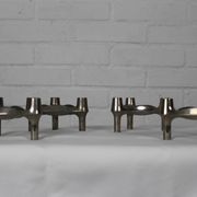 4 Chrome Candlesticks BMF Ditto Nagel, 1970s