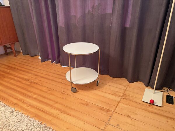 Mobile side table designed by Ehlen Johansson, Ikea, Sweden, 1970s