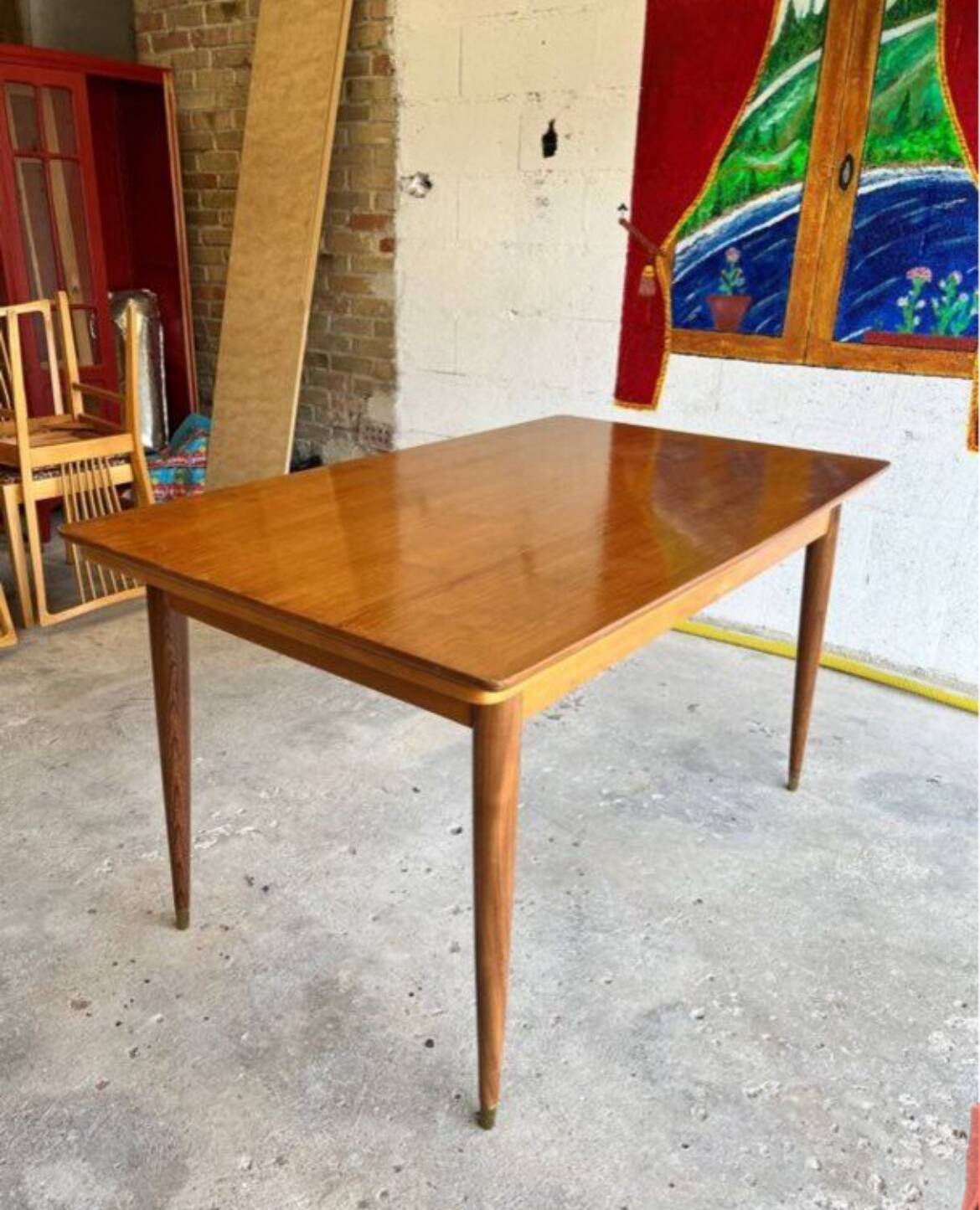 Vintage Scandinavian wooden table