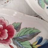 Set of 7 flat plates Sarreguemines Vence model