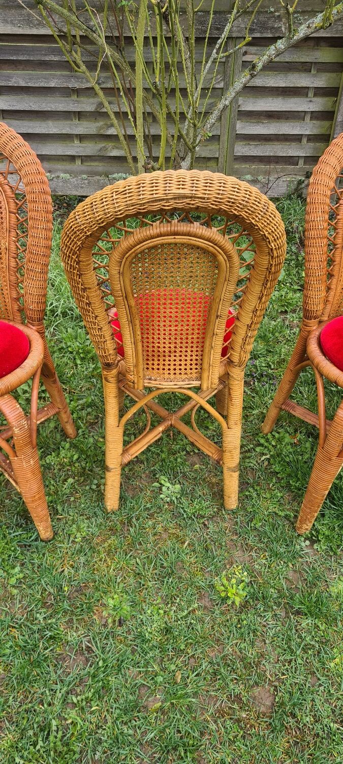 Set of 6 garden chairs