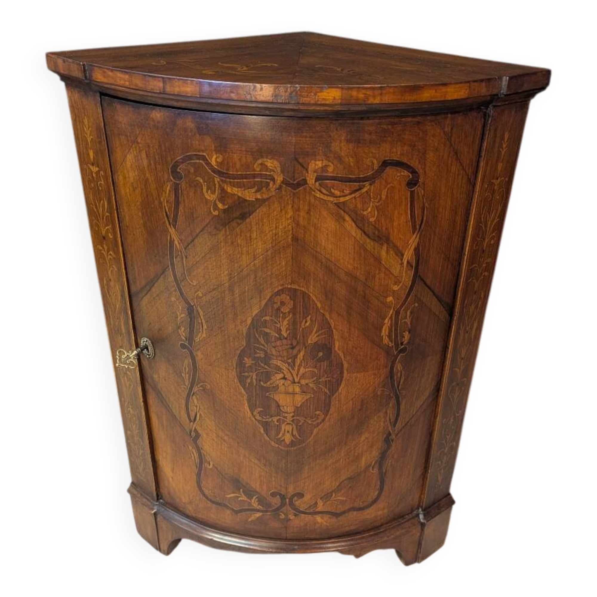 Louis XV style corner cupboard