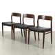Model 75 Chairs by Niels Otto N. O. Møller, Set of 3