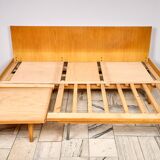 Vintage Modular Corner Sofa Bed with Ottoman, 1960s, Czechoslovakia