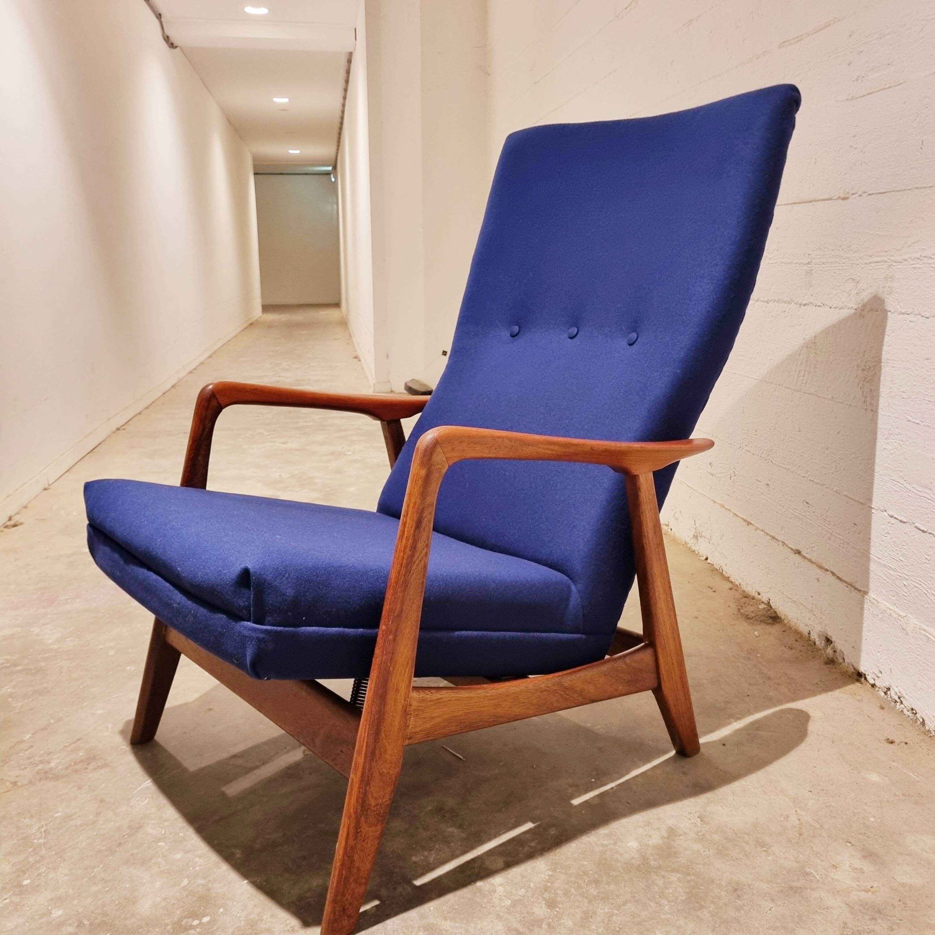 Tilting Highback Lounge Chair "Rock Siësta" by A. Relling and T. Bekken Arnestad Bruk, Norway 1957