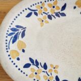 Ravier in earthenware floral pattern