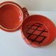 Red ceramic saucepan Terfeu Vallauris 5060 (capron, picault...)