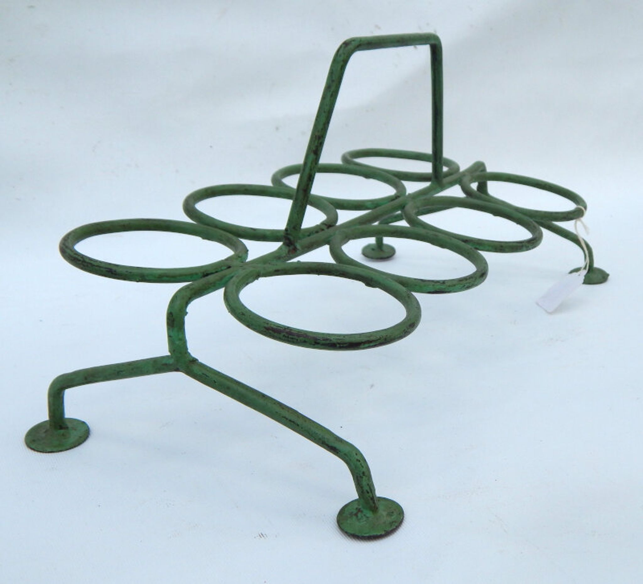 Lassi Glass Holder Green Lassi Glass Door or Chai Metal Iron India