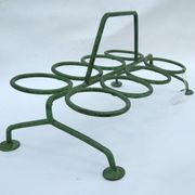 Lassi Glass Holder Green Lassi Glass Door or Chai Metal Iron India