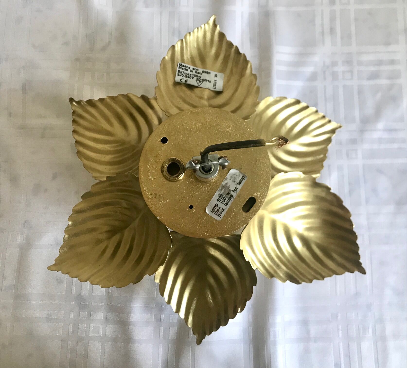 Masca golden flower wall lamp