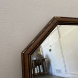Vintage 60s Scandinavian wooden mirror