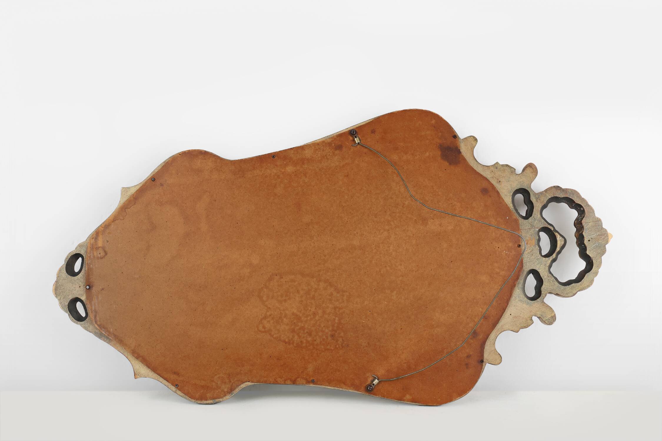 20th Century Baroque style mirror in carved and gilded wood, Belgium