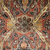 Handmade vintage indian agra carpet 1980 traditional wool area rug-