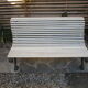 Old garden bench, cast iron foot early 20th