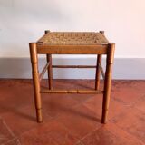 Wooden stool and rope