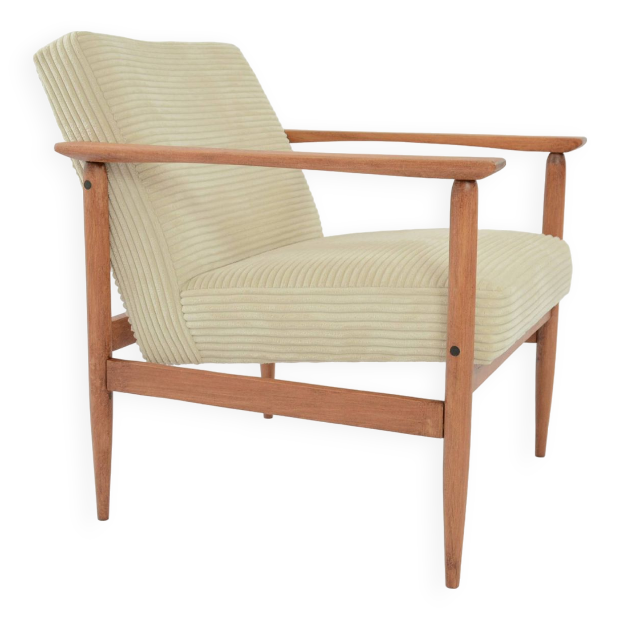 M ivory velvet armchair