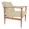 M ivory velvet armchair