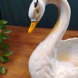 White Swan Cache Pot / Vase