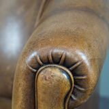 Club armchair in sheepskin