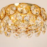 Recessed ceiling lamp, crystal glass design Palwa, Germany, 1970s
