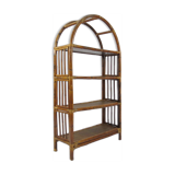 Bamboo and rattan shelf, 1970s