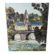 Tableau peinture huile sur toile Dordogne