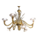 Contemporary Amber Murano Glass Chandelier