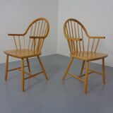 Set of oak armchairs by Erik Ole Jørgensen for Tarm Stole Møbelfabrik.