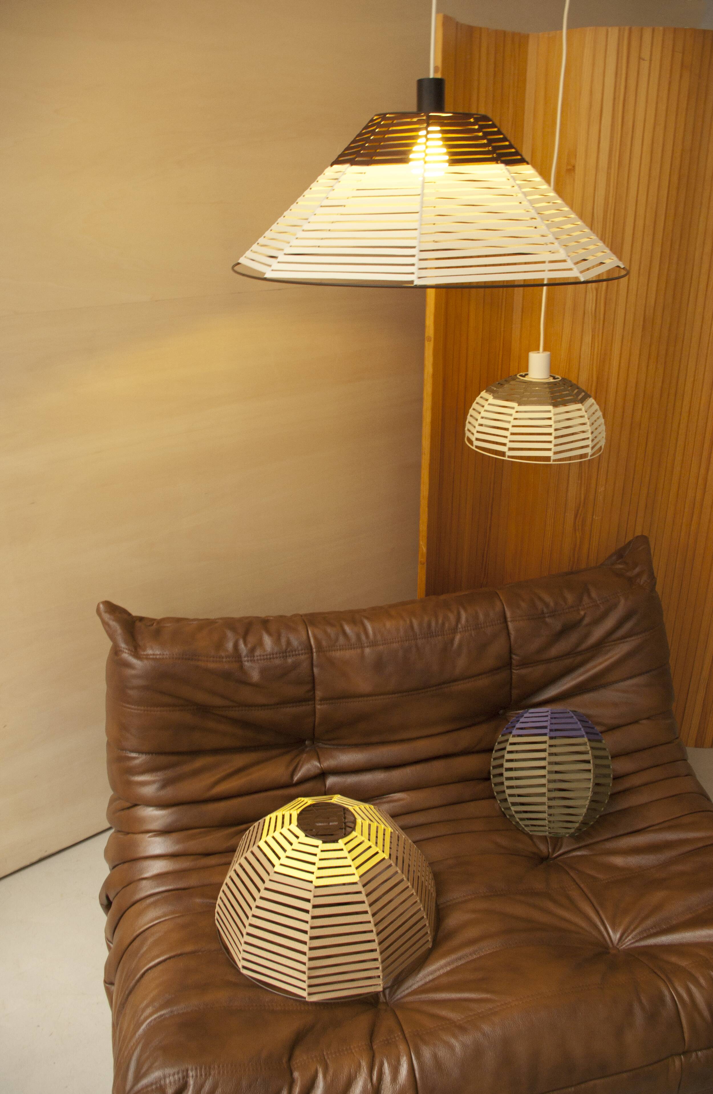 Woven dome suspension on metal structure / D 40cm