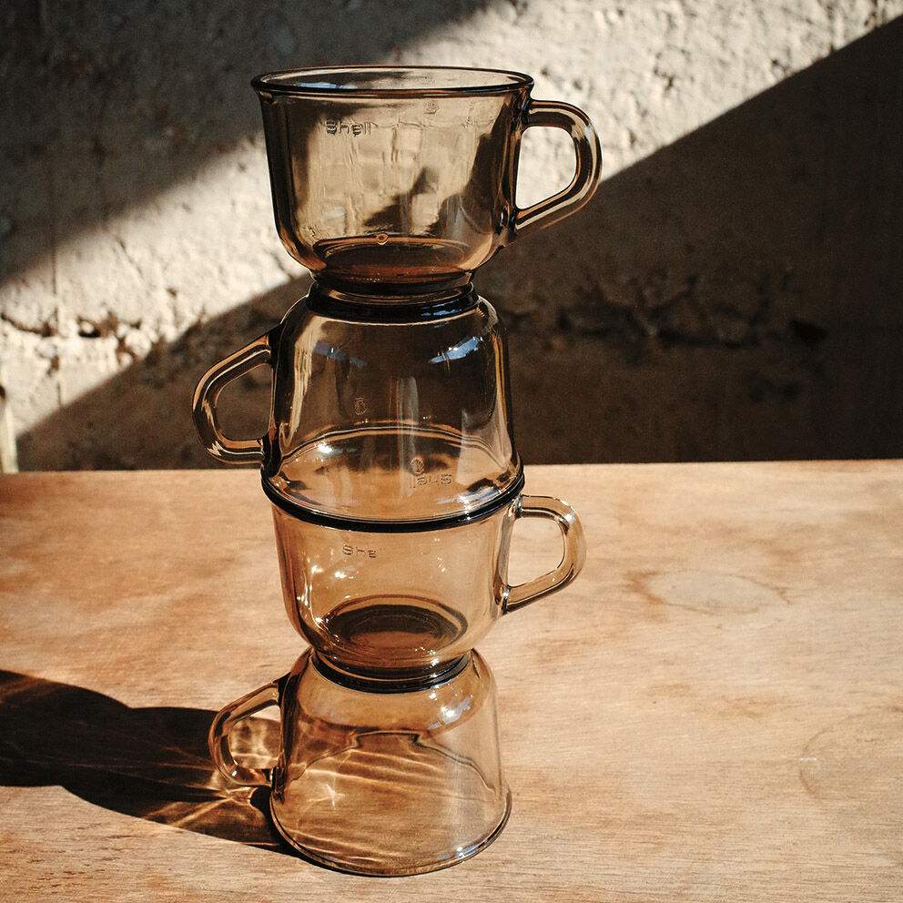 Shell arcoroc coffee cups