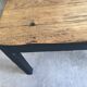 Table de ferme 230 cm - piétement noir - début XXe siècle