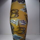 Multi-layered art nouveau glass vase
