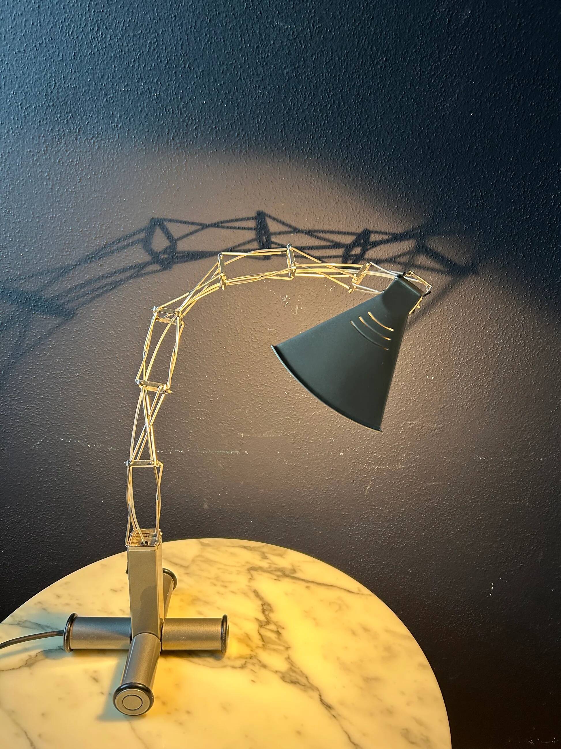 Halogen desk lamp "Multix" by Yaacov Kaufman for Lumina, Italy, 1980s