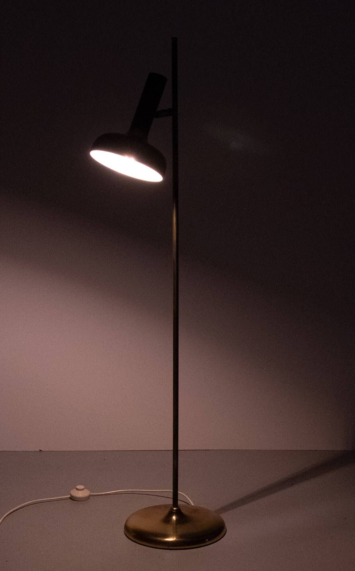 Sölken Leuchten Brass Floor lamp. Germany 1970s
